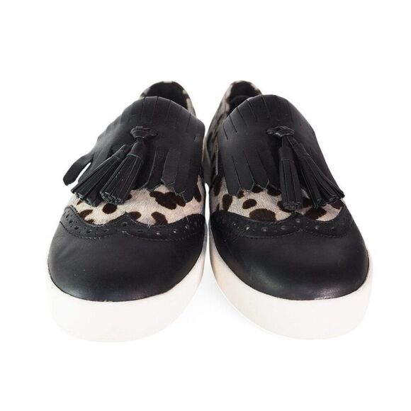 Cole Haan Grandpro Spectator Kiltie Tassel Ocelot Slip-on Loafers Women's 8.5B - Picture 3 of 11